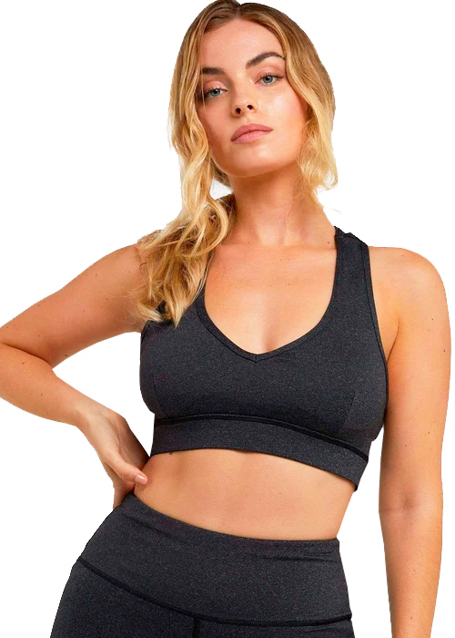 Wolf And Whistle Grey Marl Racer Back Bra