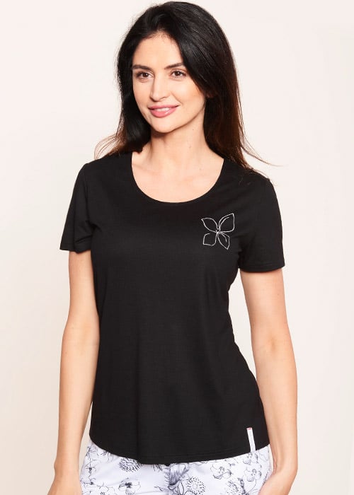 Rosch Be Happy Night Line Short Sleeve Top