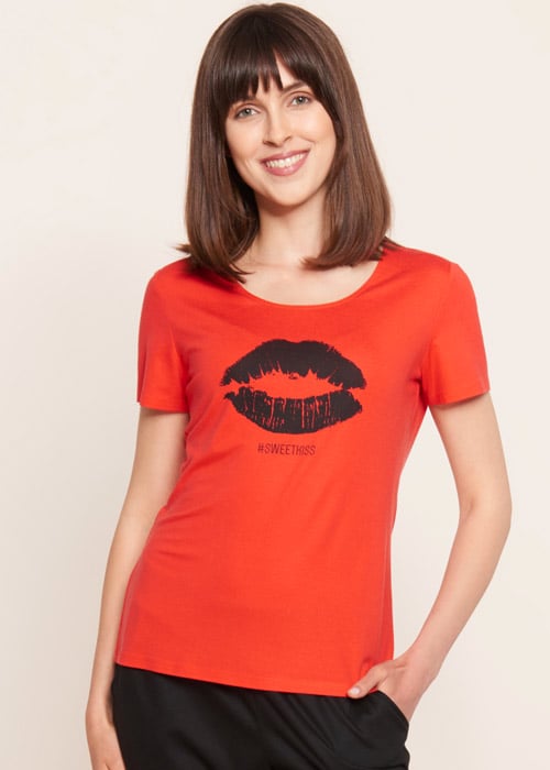 Rosch Be Happy Sweet Kiss Short Sleeve Top image