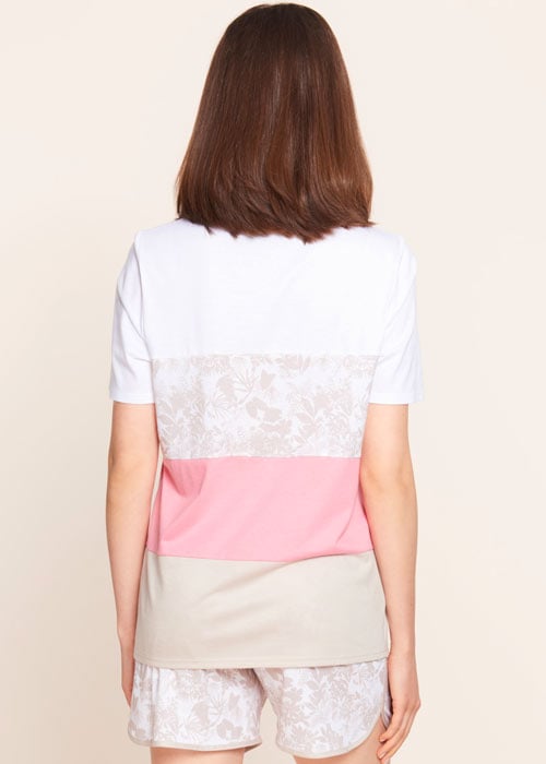 Rosch Pure Colour Blocking Short Sleeve Top image