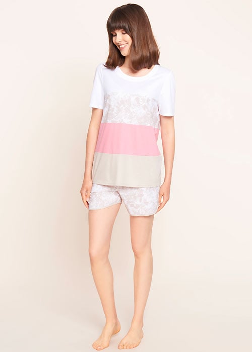 Rosch Pure Colour Blocking Short Sleeve Top image