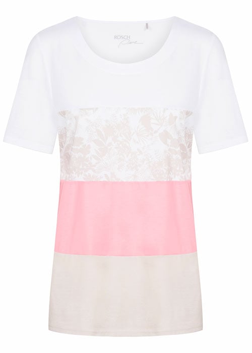 Rosch Pure Colour Blocking Short Sleeve Top image