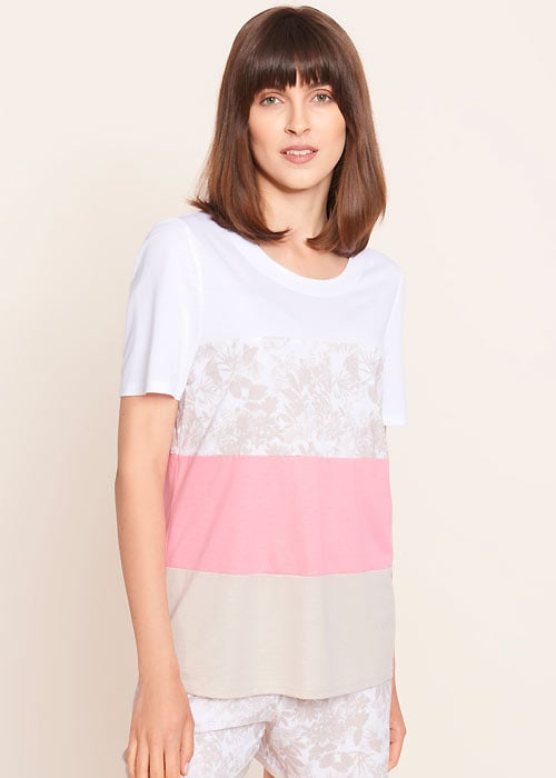 Rosch Pure Colour Blocking Short Sleeve Top image