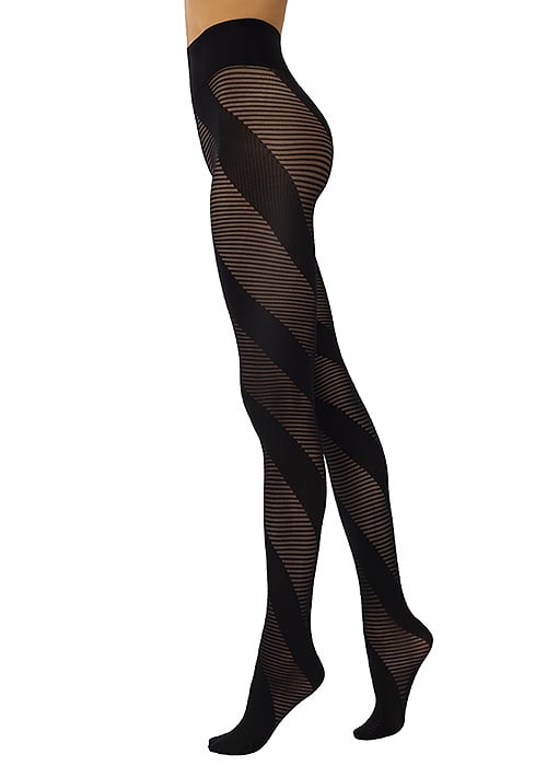 Sarah Borghi Sonya Oblique Stripe Tights