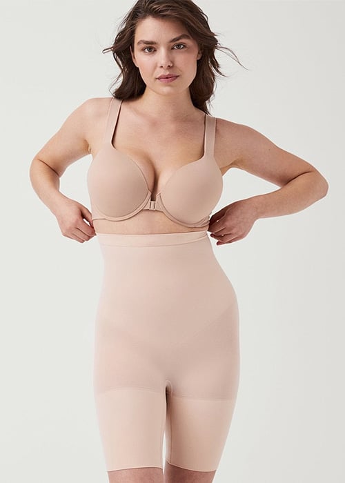 Spanx Everyday High Waisted Mid Thigh Short SideZoom 2