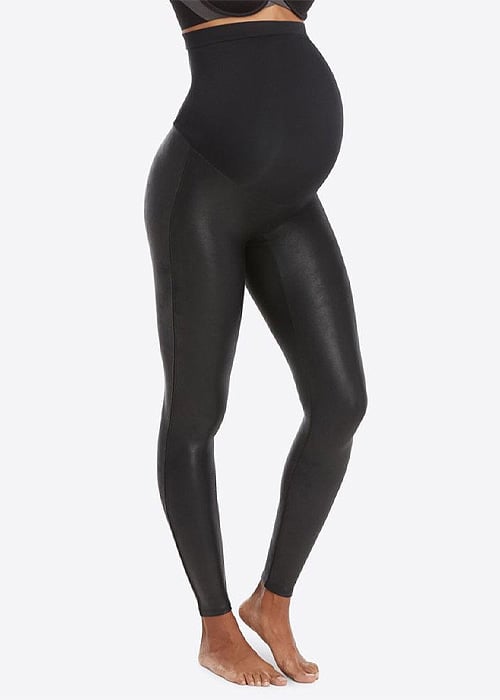 Spanx Mama Faux Leather Leggings