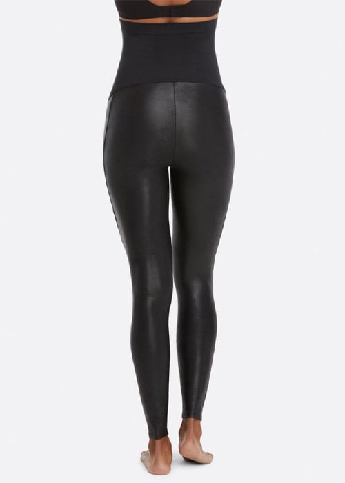 Spanx Mama Faux Leather Leggings SideZoom 3