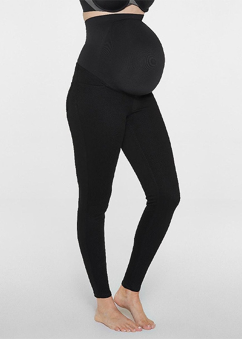 Spanx Mama Jean-ish Black Ankle Leggings image