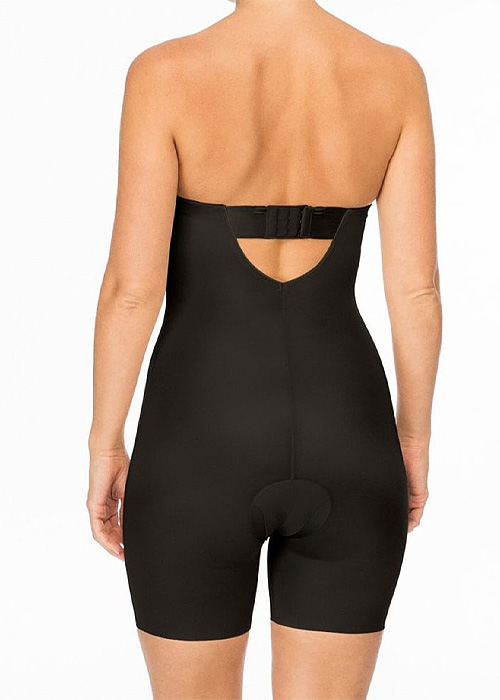 Spanx Suit Your Fancy Strapless Cupped Mid Thigh Bodysuit SideZoom 2