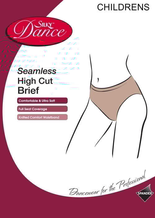 Silky Dance Childrens Seamless High Cut Brief image