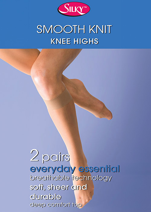 Silky Smooth Knit Knee Highs 2PP image