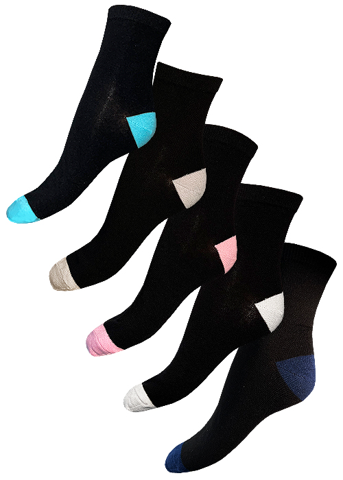 Tiffany Quinn Platinum Range Classic Multi Socks 5PP