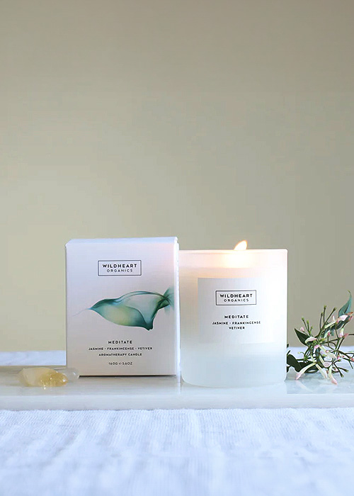 Wildheart Organics Meditate Spa Single Wick Candle