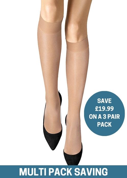 Wolford Satin Touch 20 Knee Highs 3 for 2 Pack