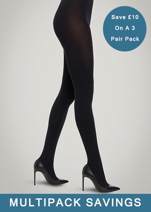 Wolford Velvet de Luxe 66 Tights 3 Pair Pack