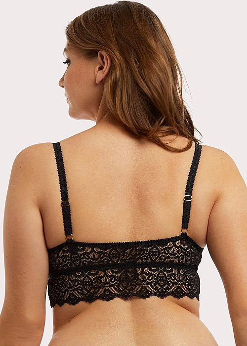 Wolf And Whistle Ariana Black Everyday Lace Bralette SideZoom 2