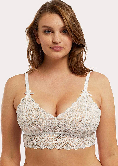 Wolf And Whistle Ariana Ivory Everyday Lace Bralette SideZoom 1