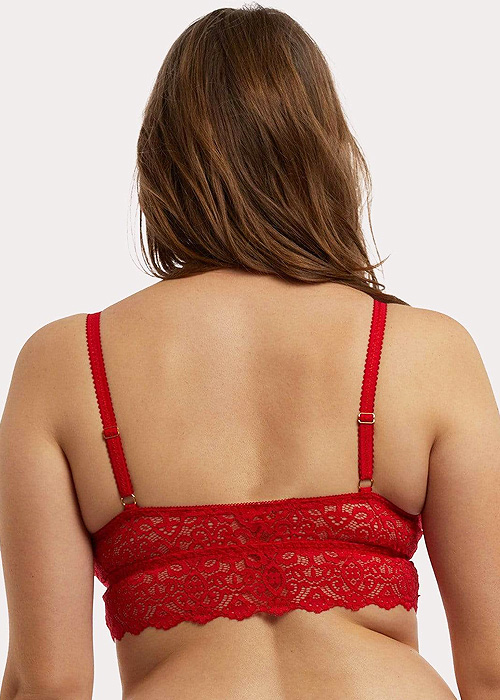 Wolf And Whistle Ariana Red Everyday Lace Bralette BottomZoom 2