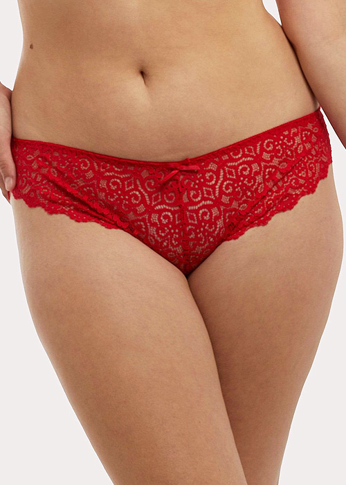 Wolf And Whistle Ariana Red Everyday Lace Brief