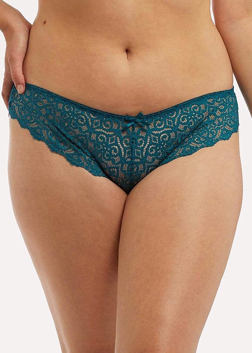 Wolf And Whistle Ariana Teal Everyday Lace Brief