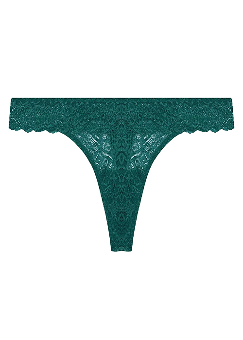 Wolf And Whistle Ariana Teal Everyday Lace Thong SideZoom 3