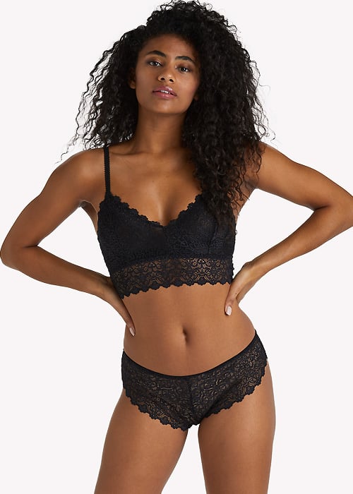 Wolf And Whistle Ariana Black Everyday Lace Brief SideZoom 4