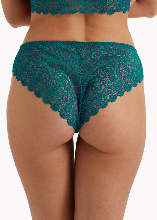 Wolf And Whistle Ariana Teal Everyday Lace Brief image