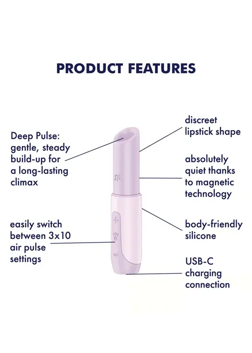 Love To Love Satisfier Secret Kiss Air Pulse Vibrator image