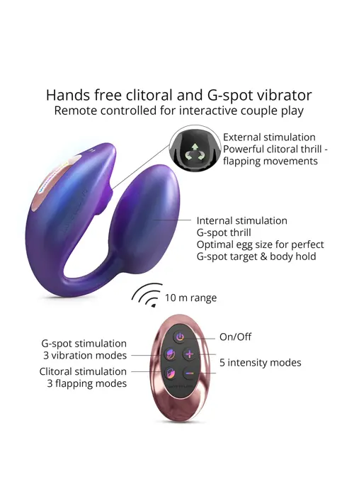 Love To Love Wonderlover Dual Stimulator - Iridescent Night image