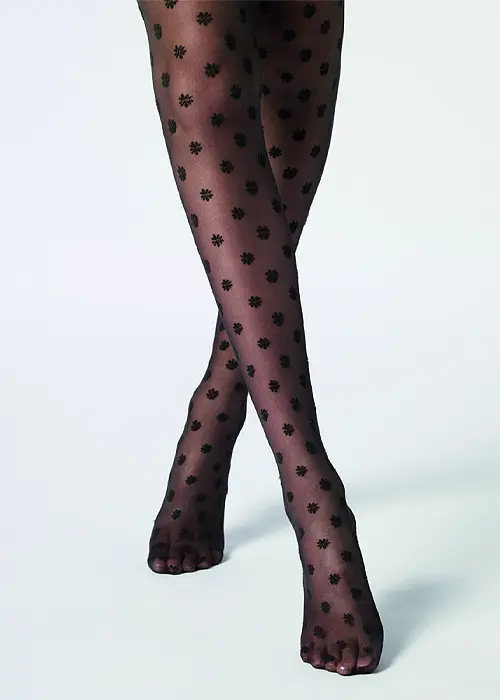 Oroblu Floral Fancy Daisy Tights image