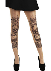 Pamela Mann See Hear Speak No Evil Tattoo Tights